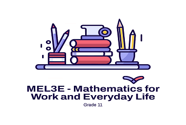 MEL3E – Mathematics for Work and Everyday Life